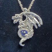 Regal Dragon "Bob" Necklace - Blue *Retired*